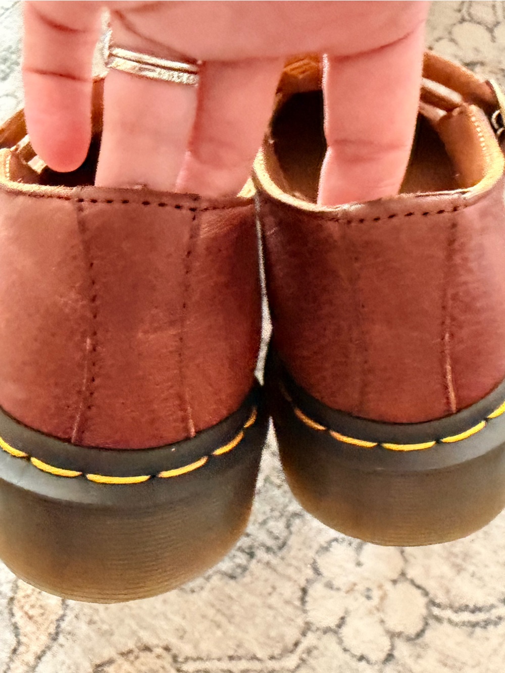 Dr. Martens MaryJane Ambassador size 7 ladies Brown/Tan Leather Shoes - Picture 3 of 5